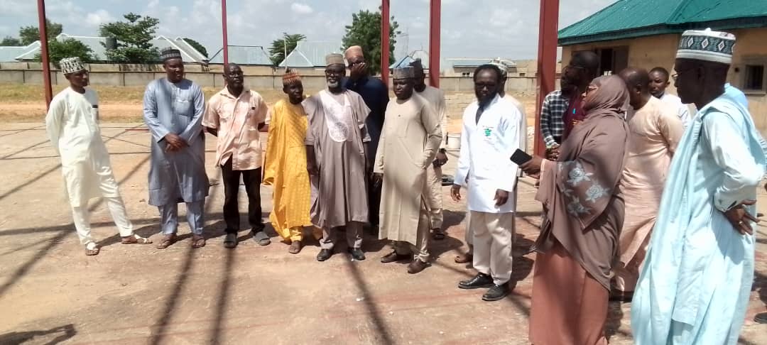 Picture during inspection of the site along Birni Kebbi-Kalgo road